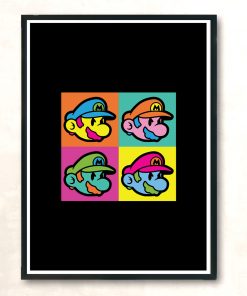 Mario Warhol Modern Poster Print