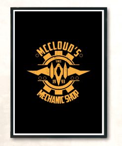 Mcclouds Mechanic Shop Modern Poster Print