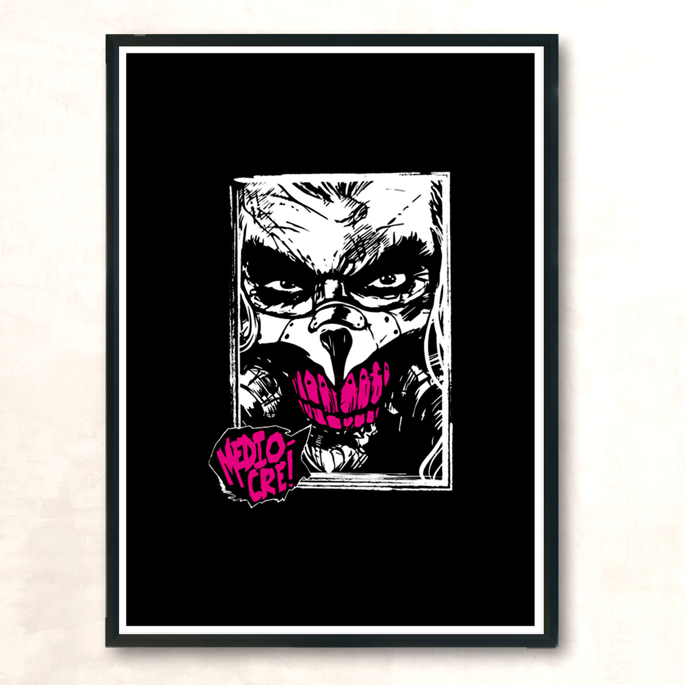 Mediocre Pink Modern Poster Print