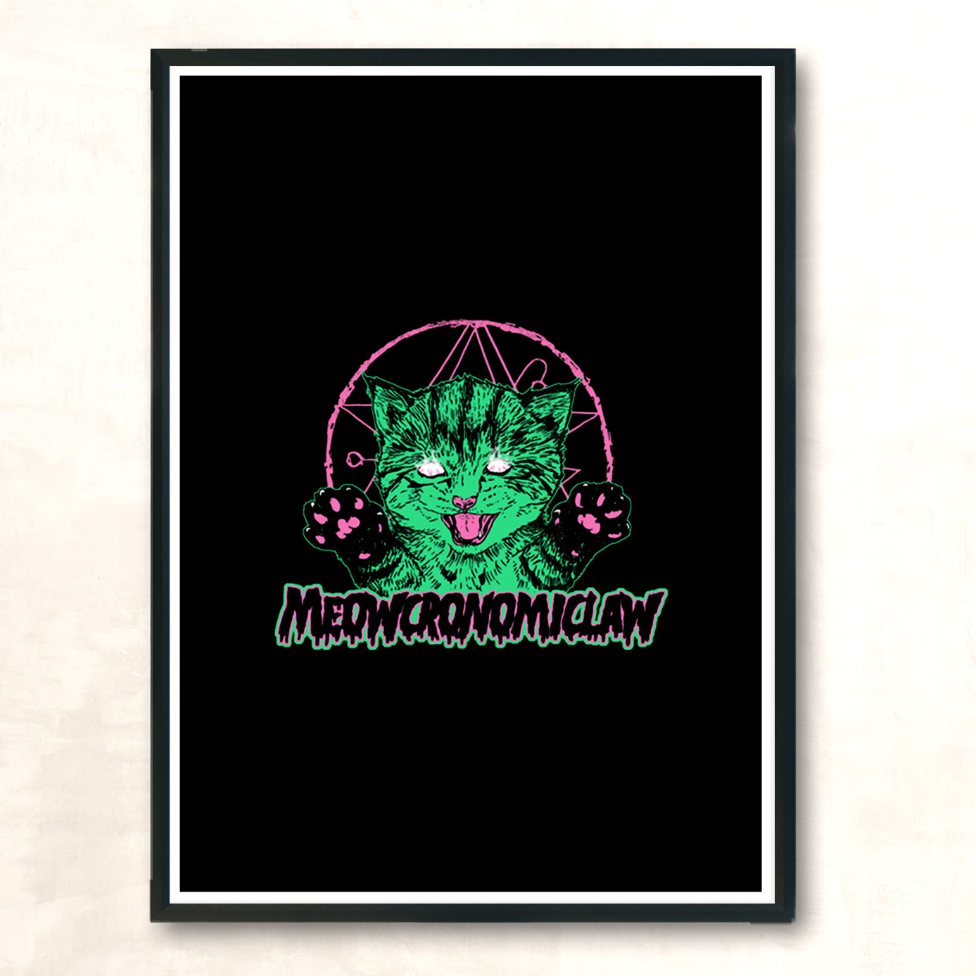 Meowcronomiclaw Modern Poster Print