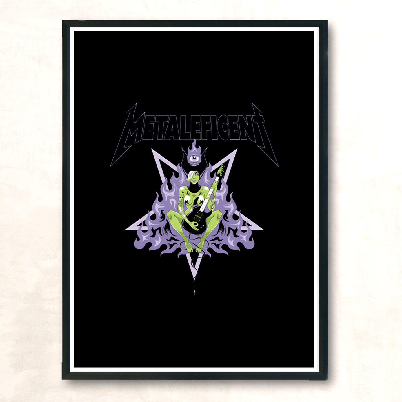 Metaleficent Modern Poster Print