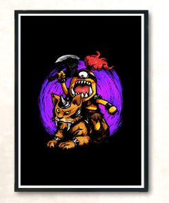 Miniorc Rider Modern Poster Print