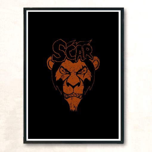 Misfit Lion Modern Poster Print