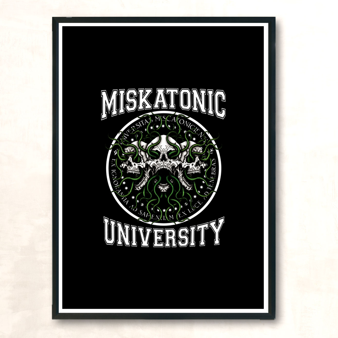 Miskatonic U Azhmodai 2020 Modern Poster Print