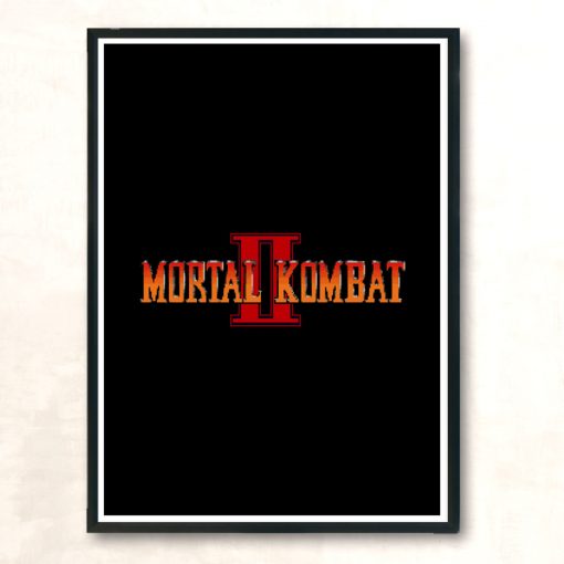 Mortal Logo 2 Modern Poster Print