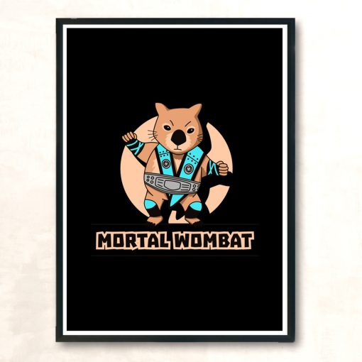 Mortal Wombat Modern Poster Print