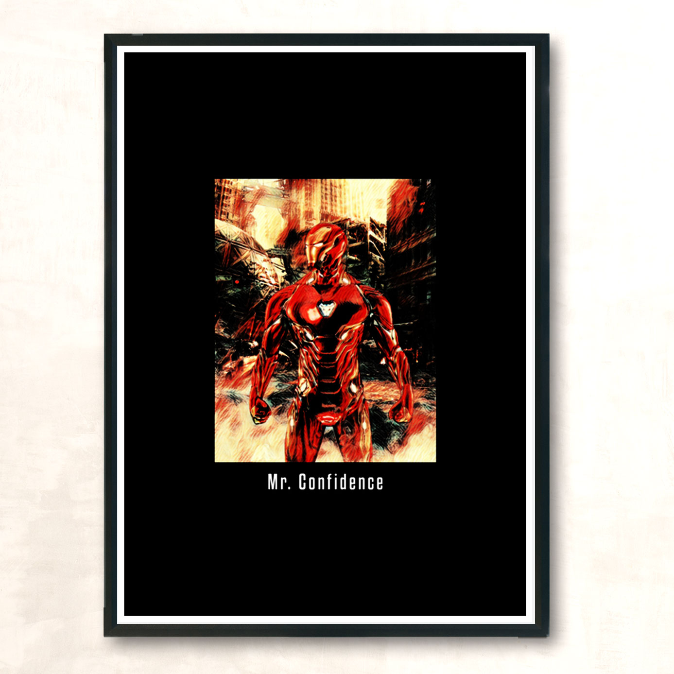 Mr Confidence Modern Poster Print