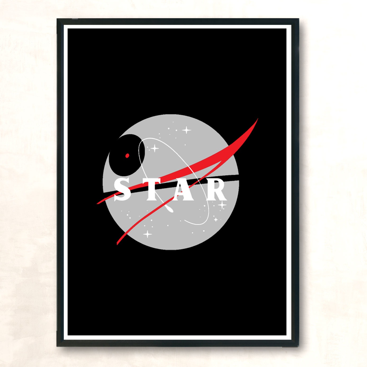 Nasadeathstar Modern Poster Print