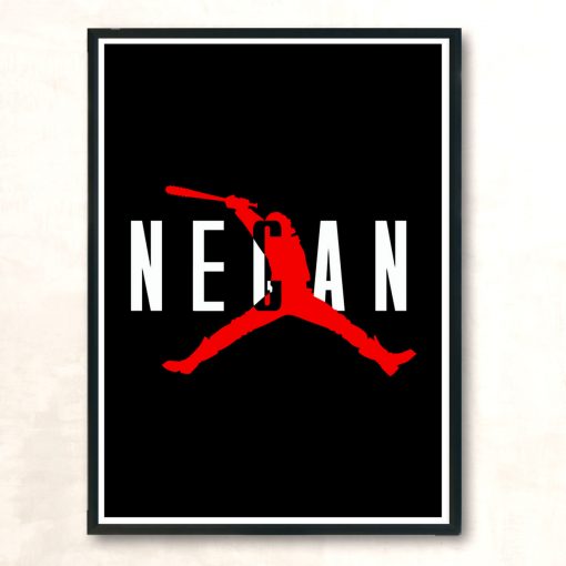 Negan Basketball Modern Poster Print