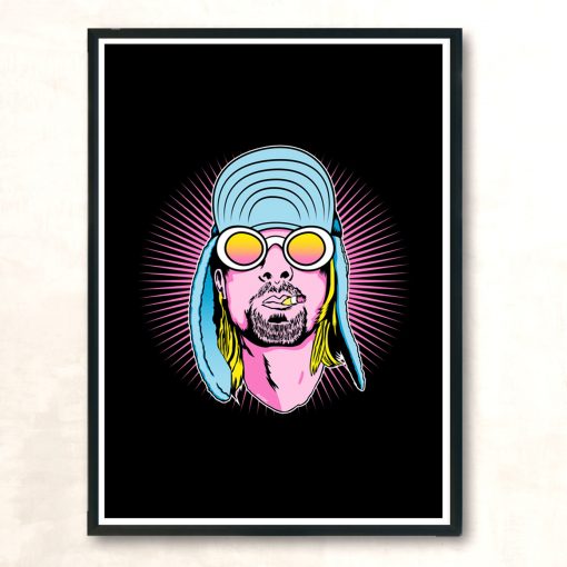Neon Nirvana Modern Poster Print