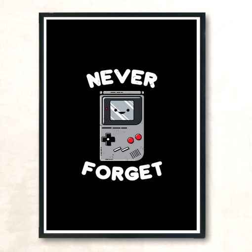 Never Forget Modern Poster Print