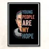 New Ruth Bader Ginsburg Young People Vintage Wall Poster