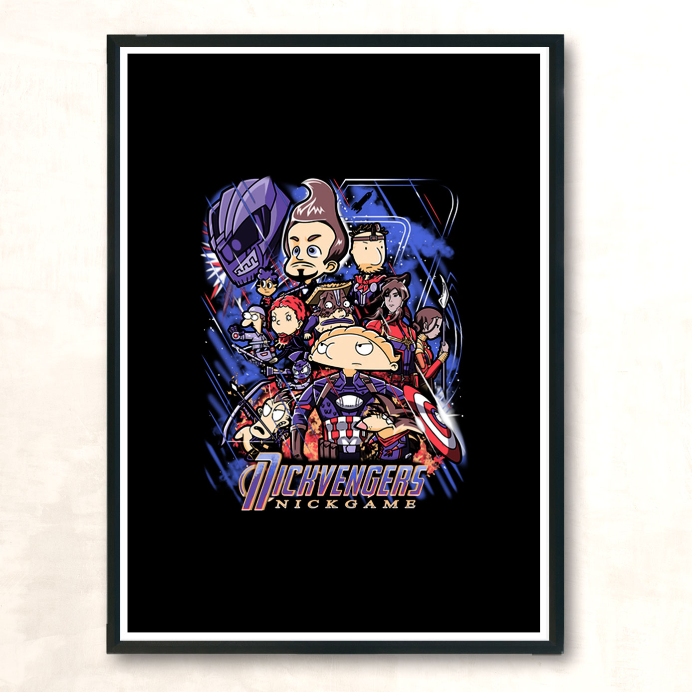 Nickgame Modern Poster Print