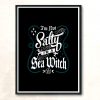 Not Salty Witch Funny Goth Modern Poster Print