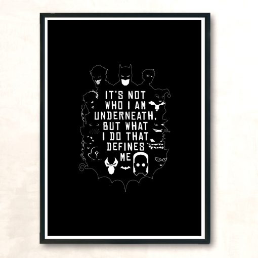 Not Who I Am Underneath Modern Poster Print