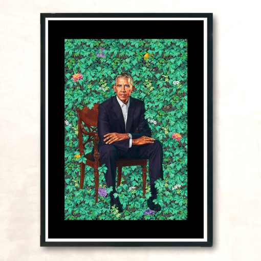 Obama Portraits Blend Paint Vintage Wall Poster