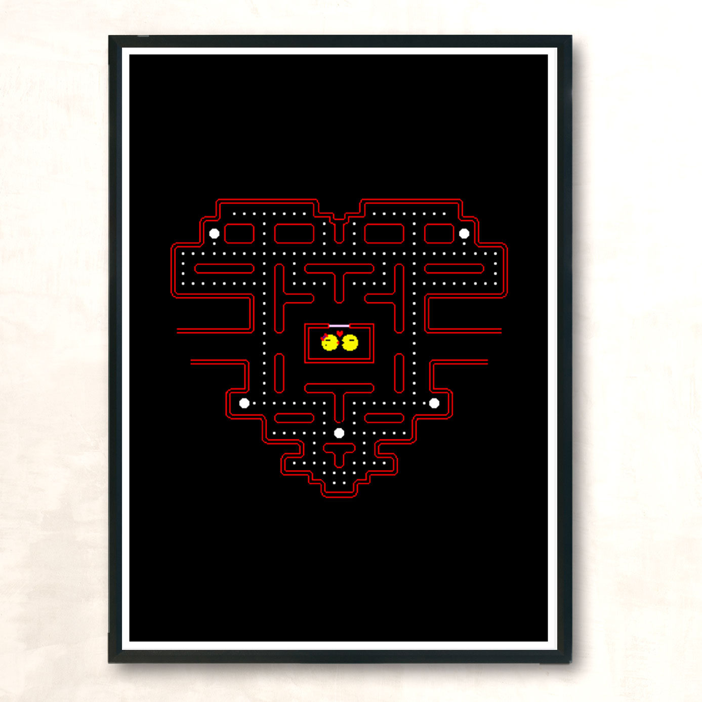 Pac Love Modern Poster Print
