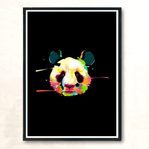 Panda Aquabear Modern Poster Print