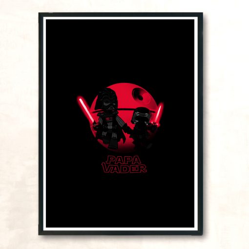 Papa Vader Modern Poster Print