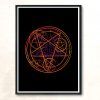 Pentagram Modern Poster Print