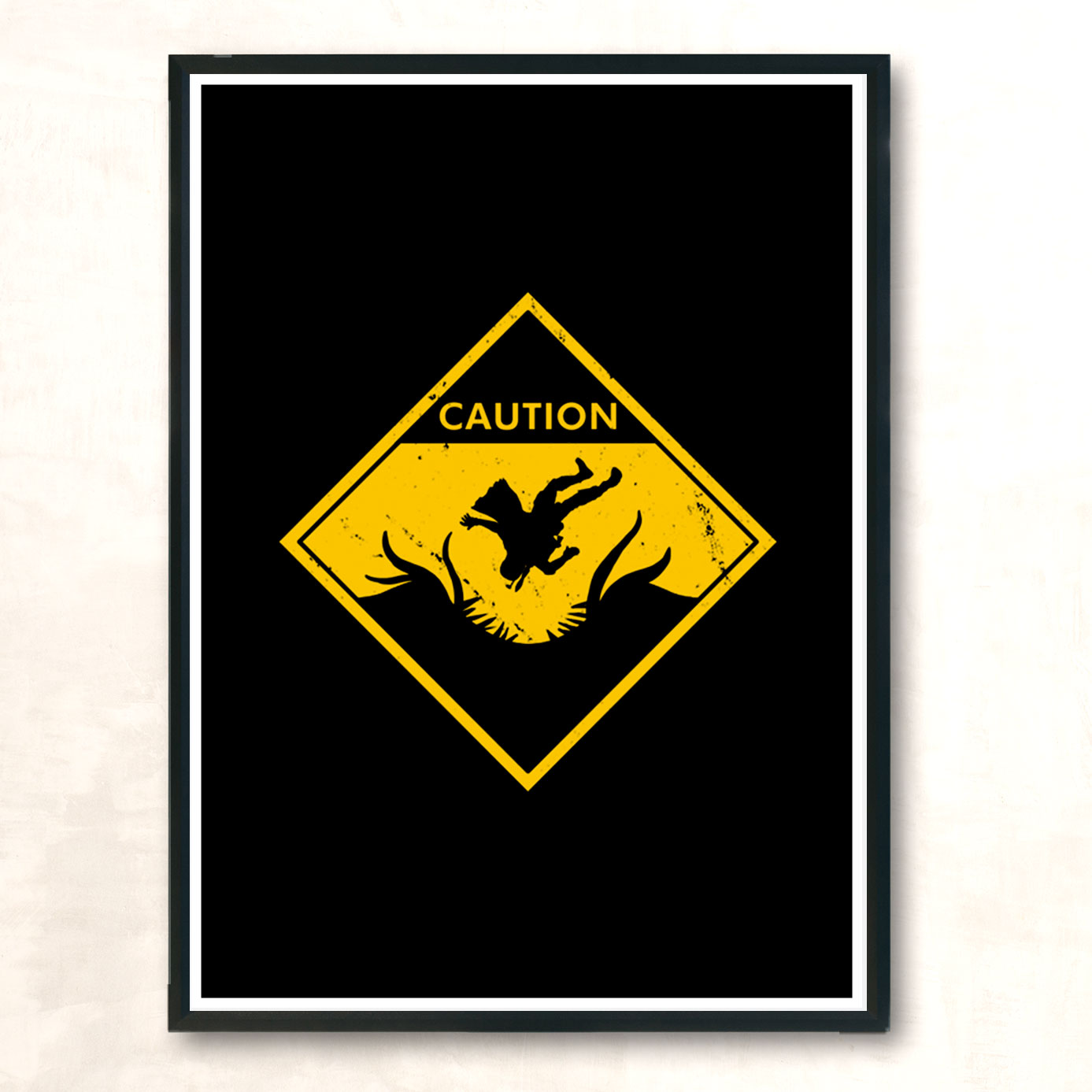Pit Ahead Modern Poster Print