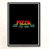 Pizza Lovin Dudes Modern Poster Print