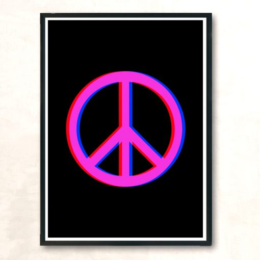 Psychedelic Peace Modern Poster Print