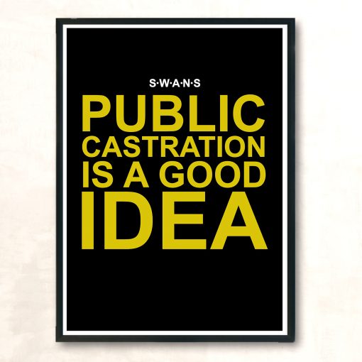 Public Castration Huge Wall Poster