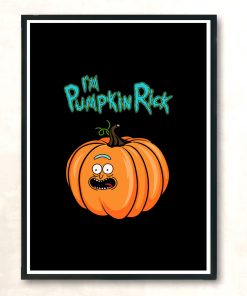 Pumpkin Rick Modern Poster Print
