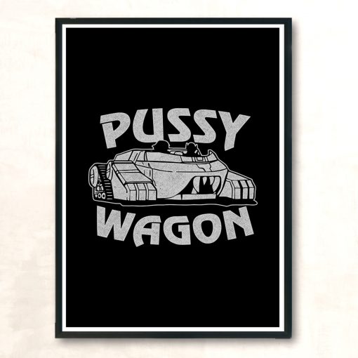 Pussy Wagon Modern Poster Print