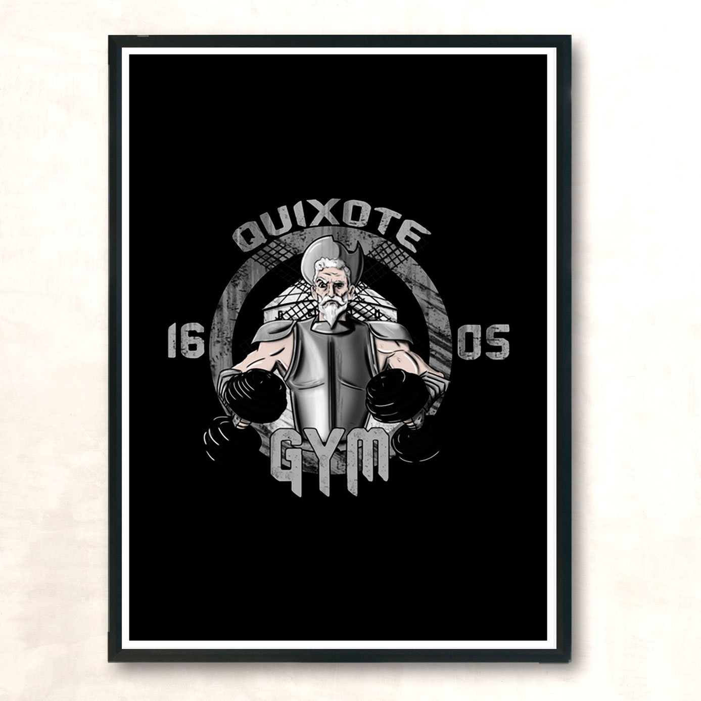 Quixote Gym Modern Poster Print