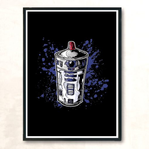 R2 Blue Modern Poster Print