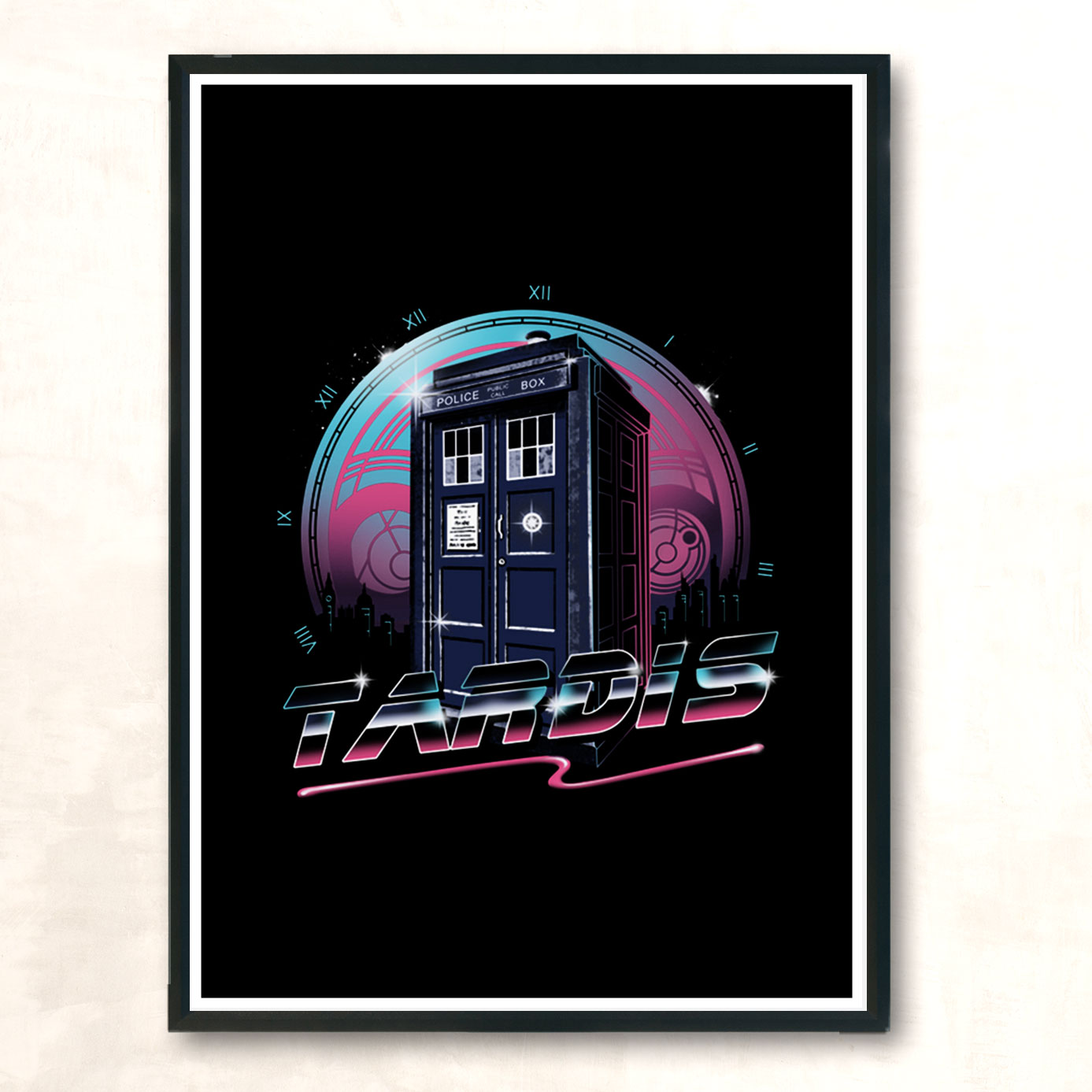 Rad Tardis Modern Poster Print