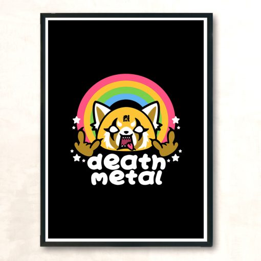 Rage Death Metal Modern Poster Print