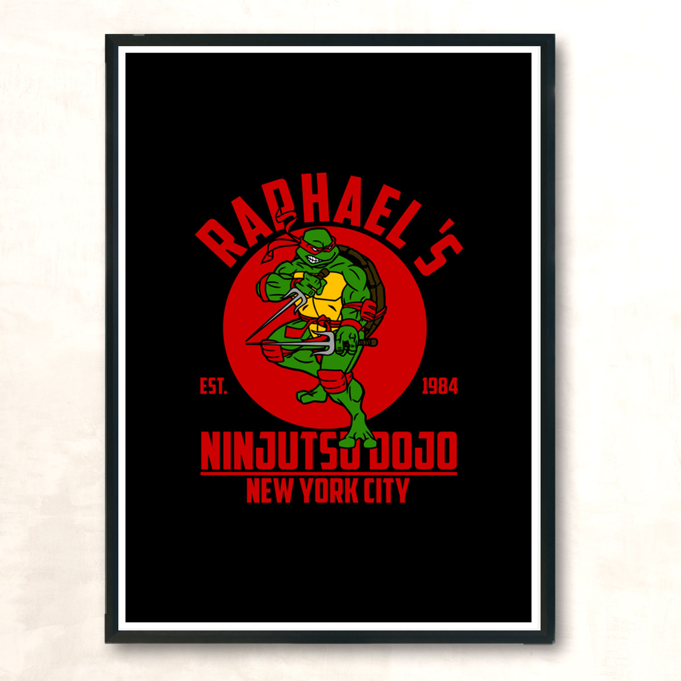 Raphaels Dojo Modern Poster Print