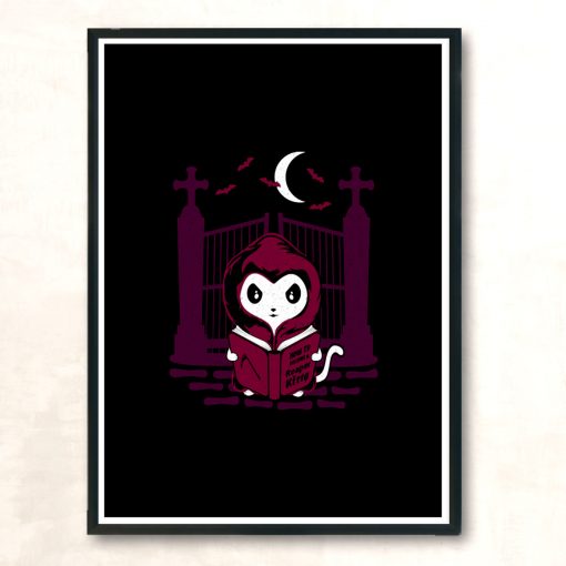 Reaper Kitty Modern Poster Print