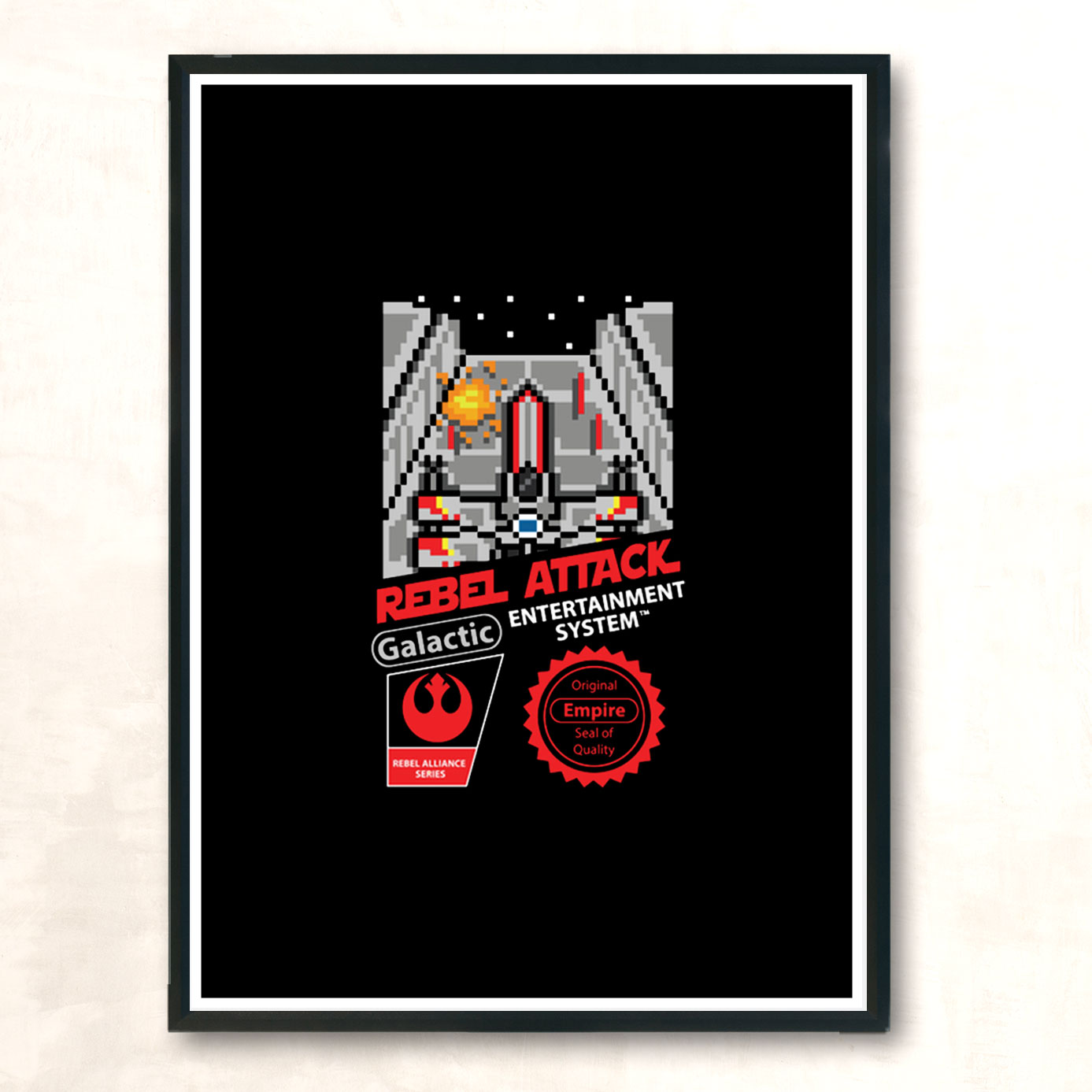 Rebel Attack Modern Poster Print