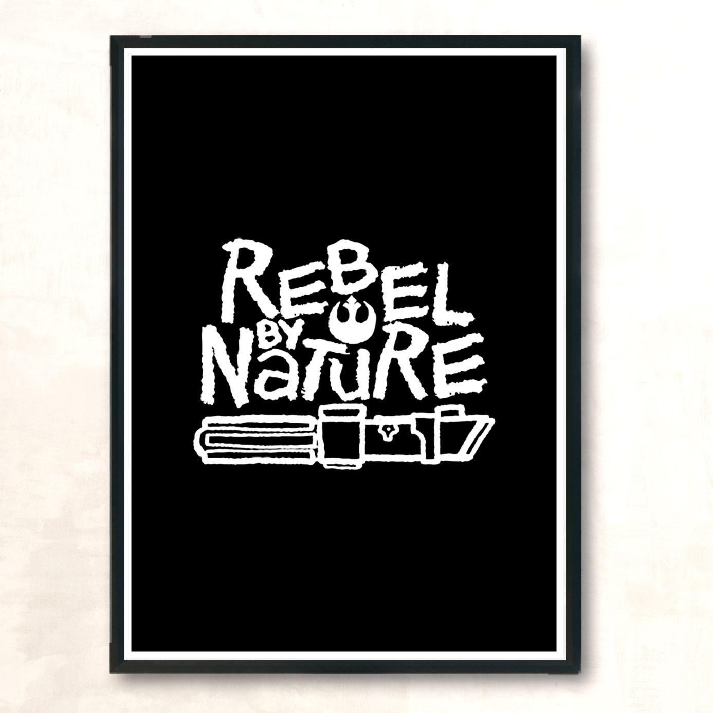 Rebel By Nature Modern Poster Print
