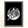 Rebel Emblem White Modern Poster Print