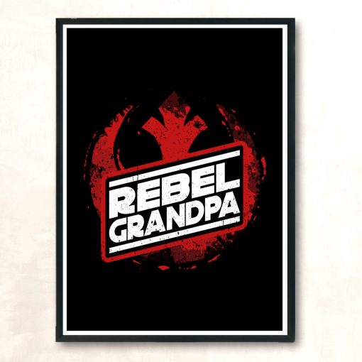Rebel Grandpa Modern Poster Print