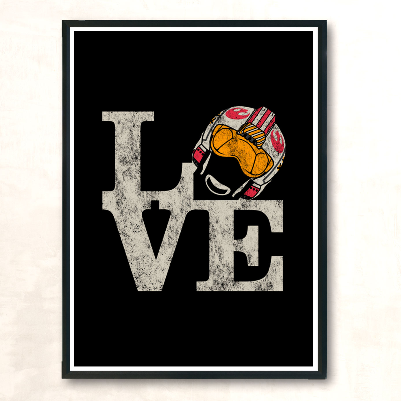 Rebel Pilot Love Modern Poster Print