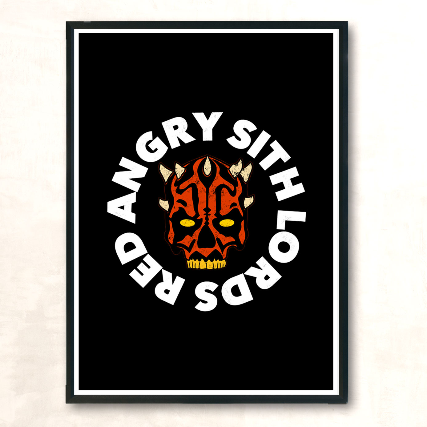 Red Angry Sith Lords Dark Modern Poster Print