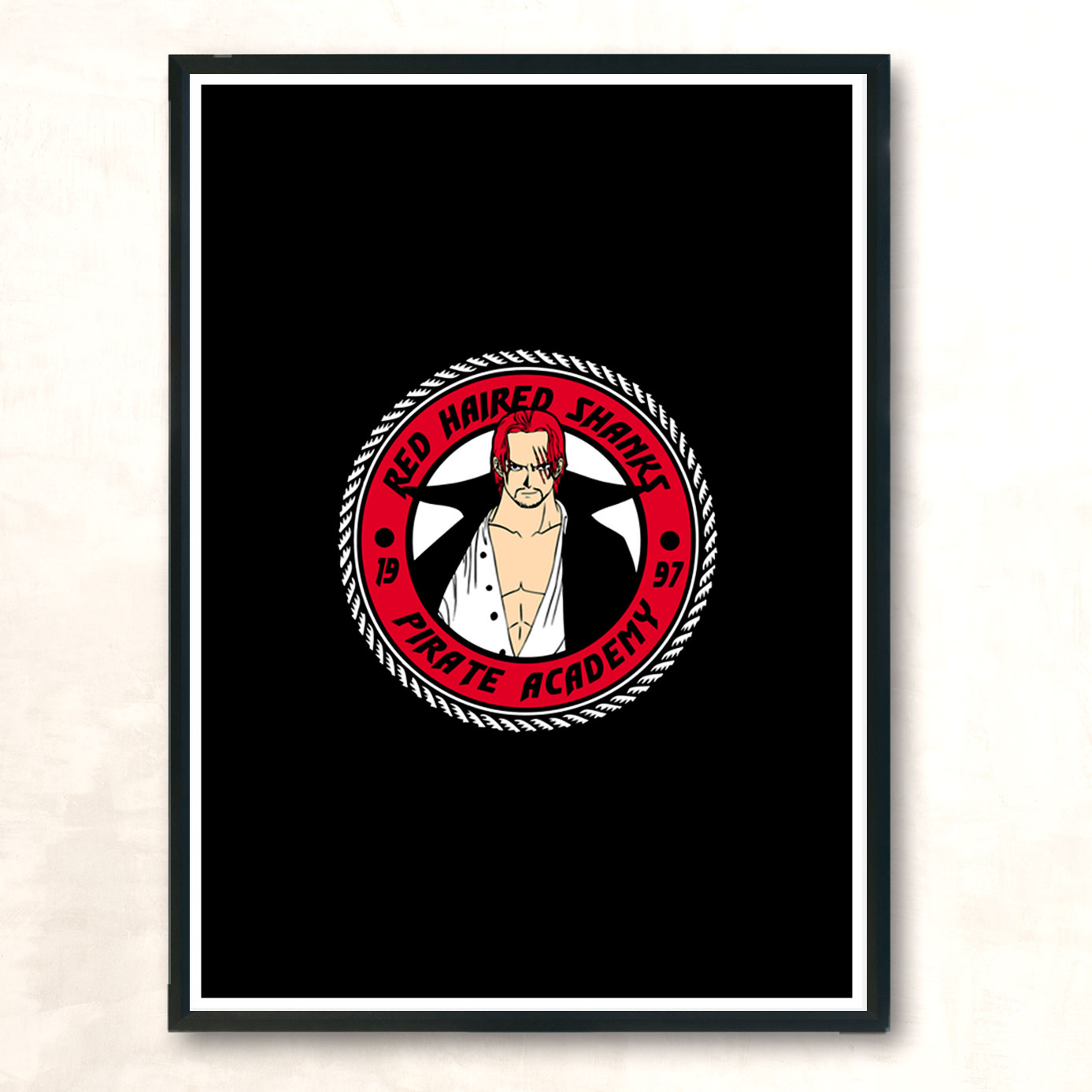 Red Haired Pirate Academy Modern Poster Print
