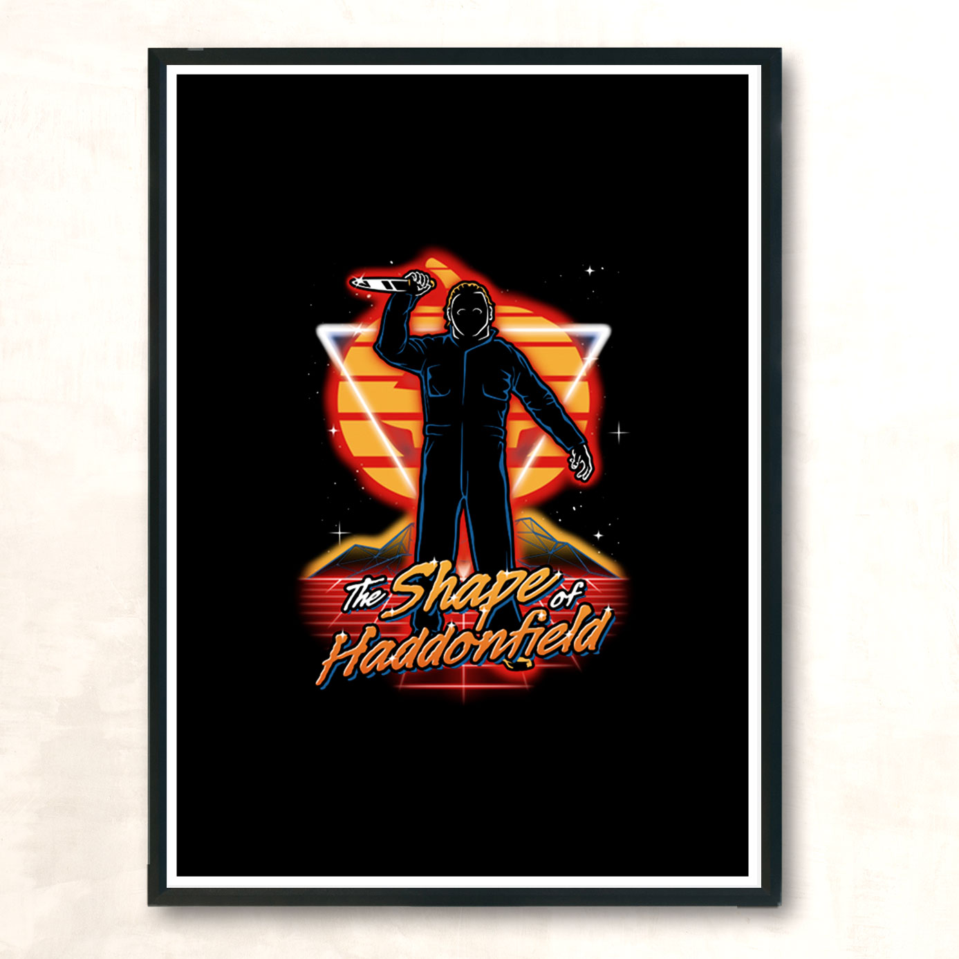 Retro Haddonfield Shape Modern Poster Print