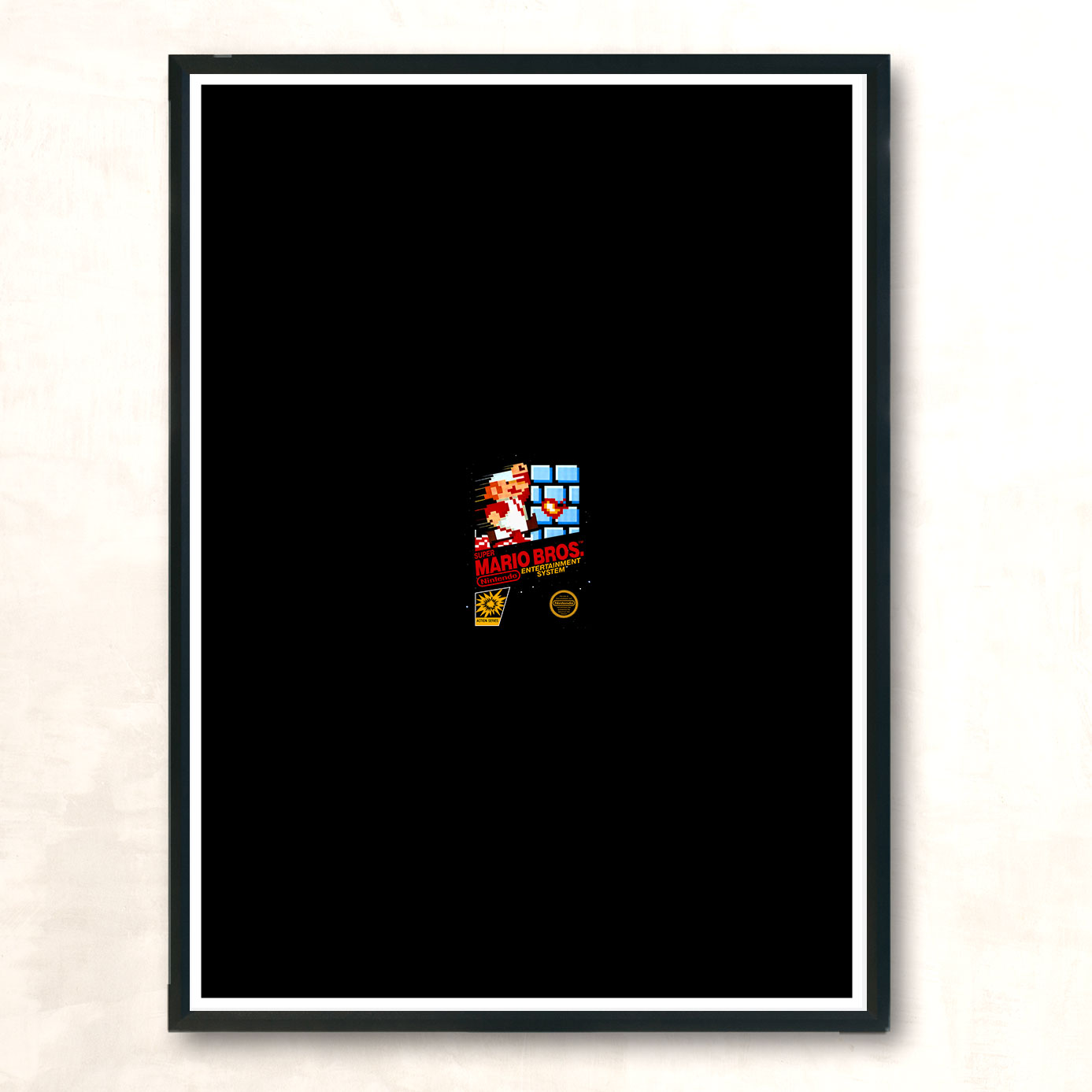 Retro Super Mario Brothers Nintendo Game Cover Modern Poster Print