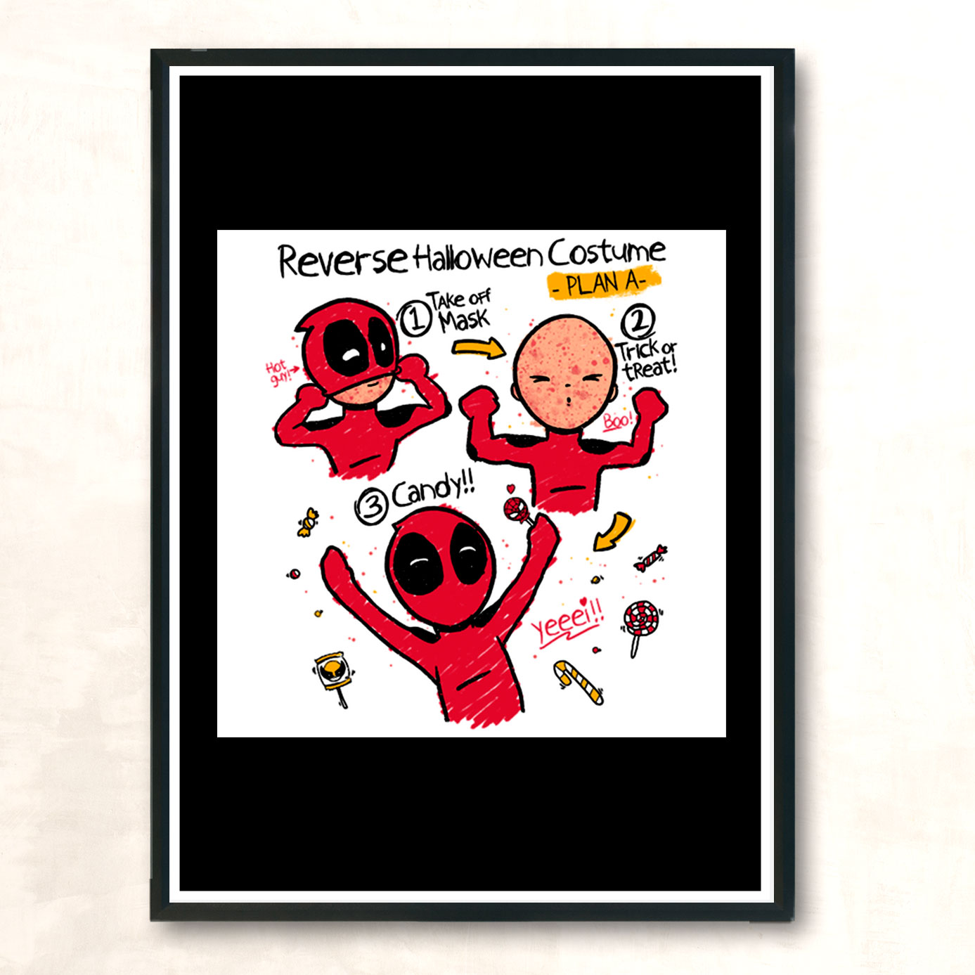 Reverse Costume Modern Poster Print