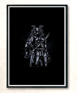 Robosamurai Modern Poster Print