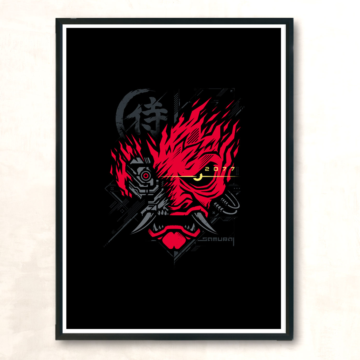 Samurai 77 V1 Modern Poster Print