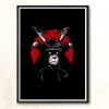 Samurai Lion Modern Poster Print