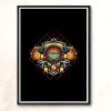 Samus Crest Modern Poster Print